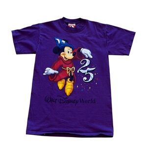 Vintage Walt Disney World S 25th Anniversary Mickey tee